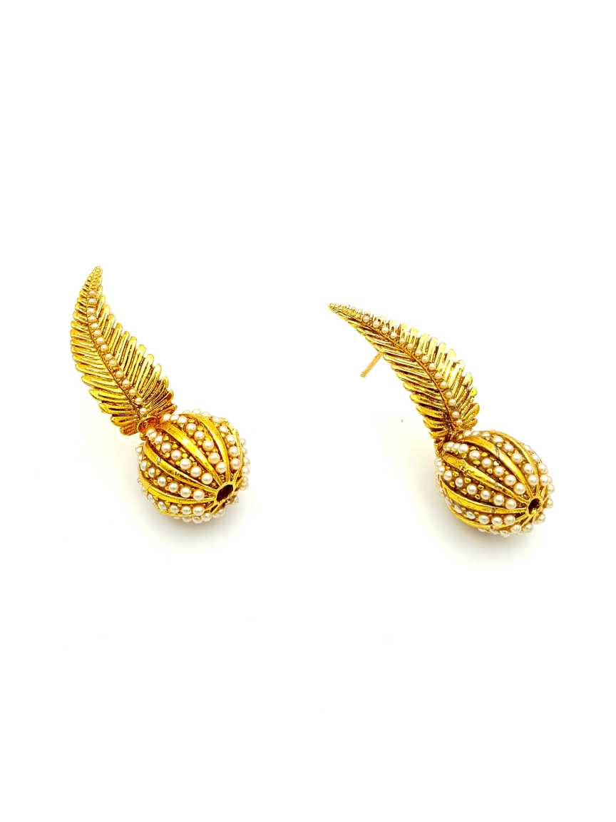 EARRING in CHECKERED POLKI Style | Design - 17795