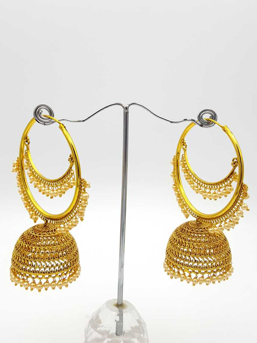 EARRING in CHECKERED POLKI Style | Design - 17877