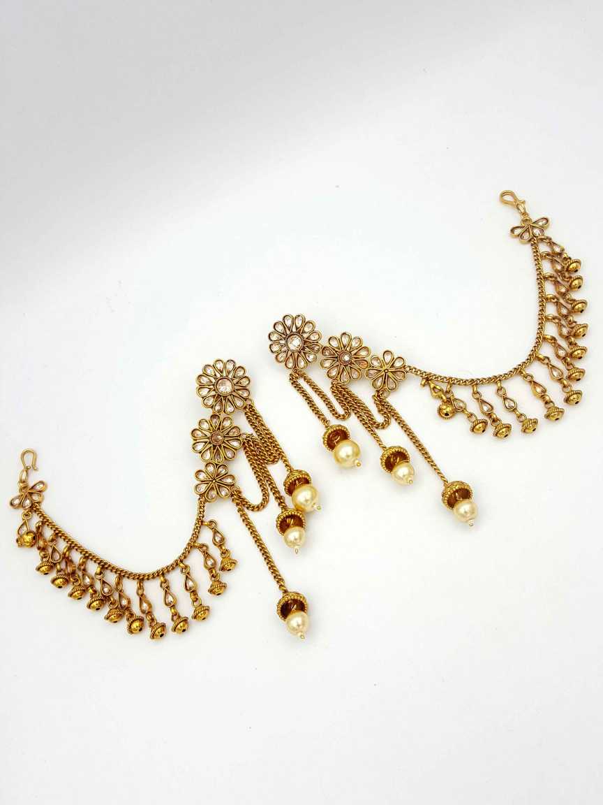 EARRING in CHECKERED POLKI Style | Design - 18037