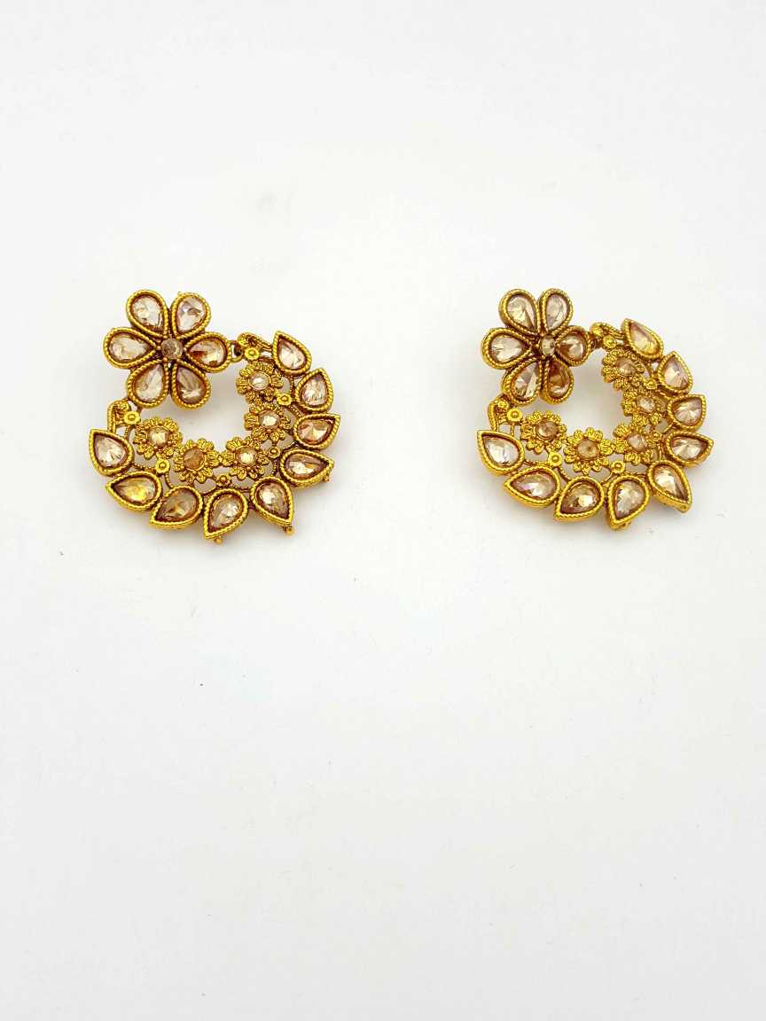 EARRING in CHECKERED POLKI Style | Design - 18090