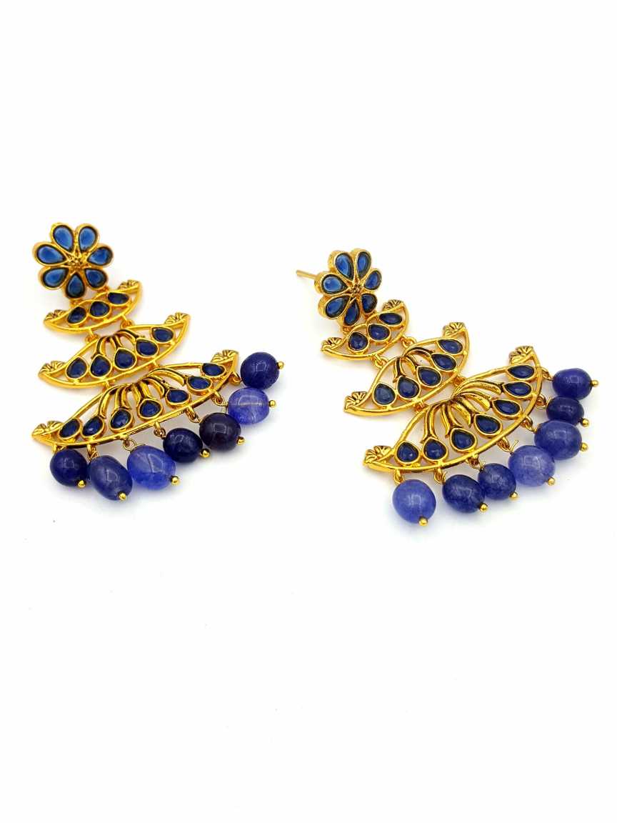 checkered_polki-earring-ERCK18124BLHG