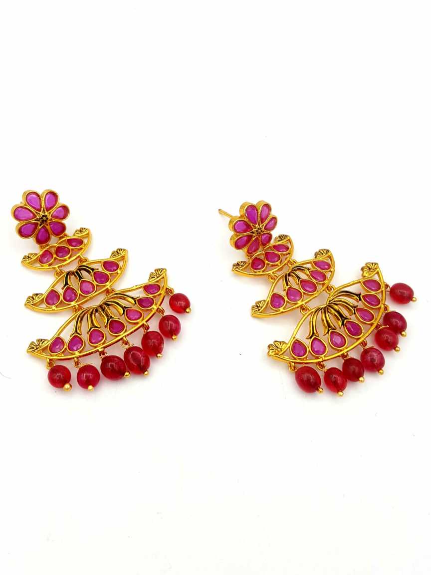 checkered_polki-earring-ERCK18124RBHG