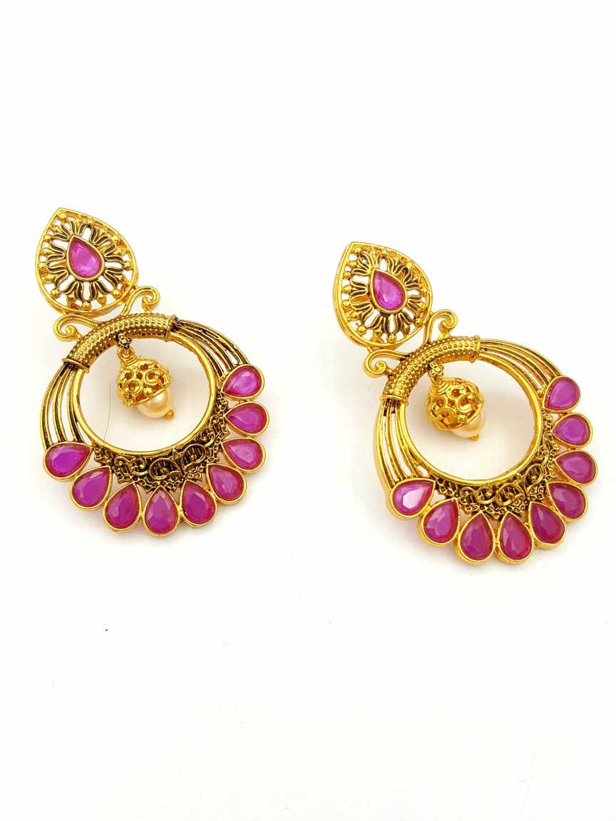 checkered_polki-earring-ERCK18125RBHG