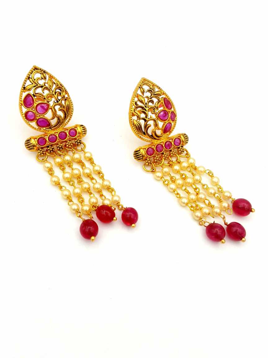 checkered_polki-earring-ERCK18126RBHG