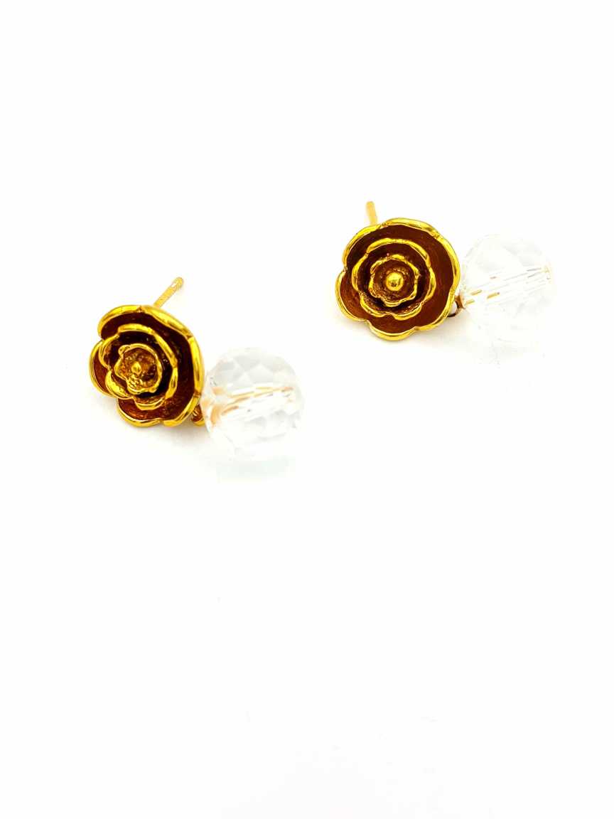 EARRING in CHECKERED POLKI Style | Design - 18138