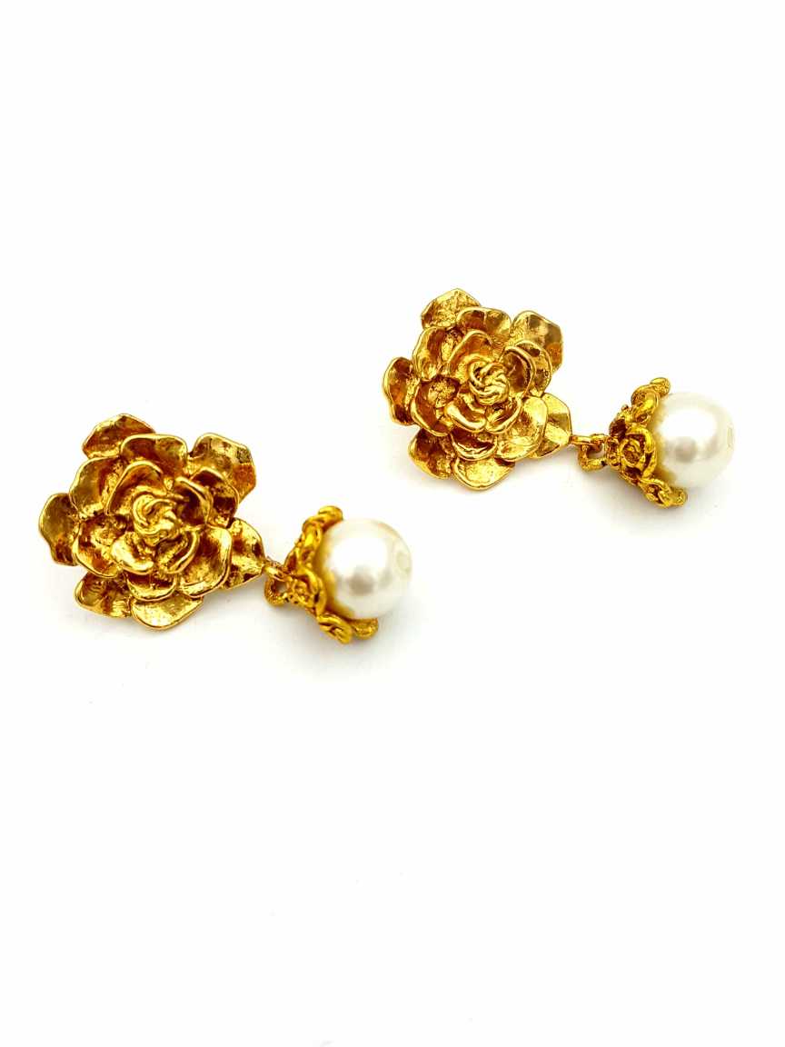 EARRING in CHECKERED POLKI Style | Design - 18140
