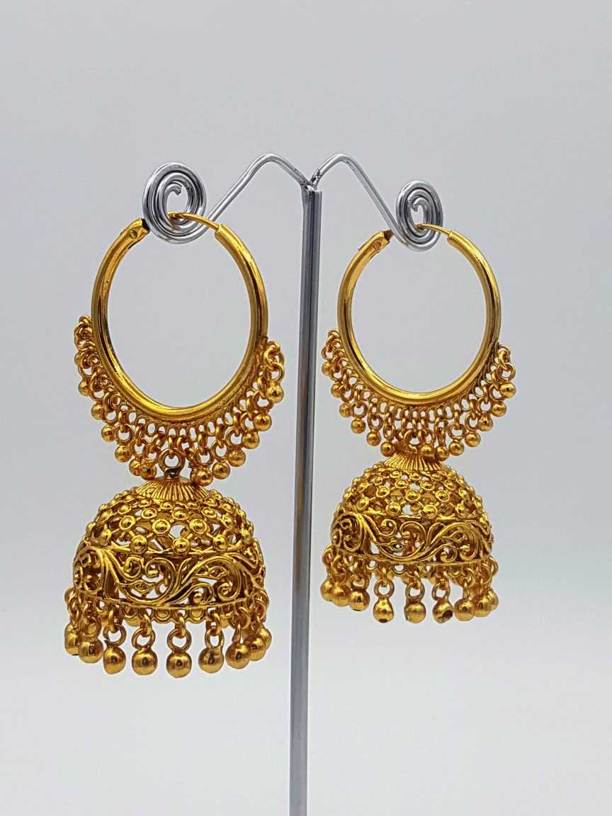 EARRING in CHECKERED POLKI Style | Design - 18182