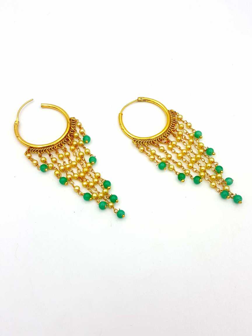 EARRING in CHECKERED POLKI Style | Design - 18243