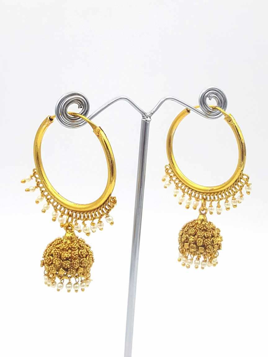 EARRING in CHECKERED POLKI Style | Design - 18357