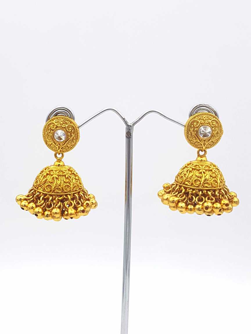 EARRING in CHECKERED POLKI Style | Design - 18375