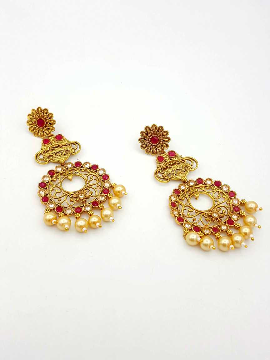 checkered_polki-earring-ERCK18651RBHG