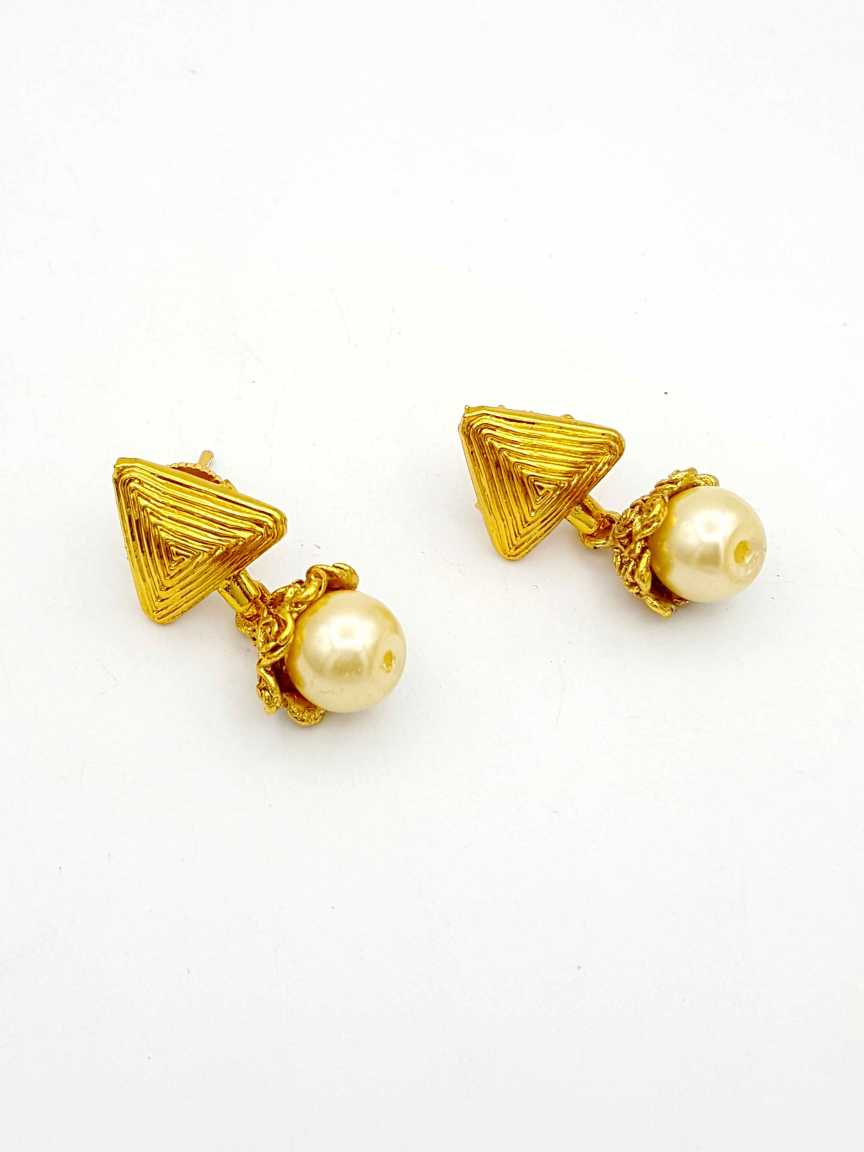 EARRING in CHECKERED POLKI Style | Design - 18679
