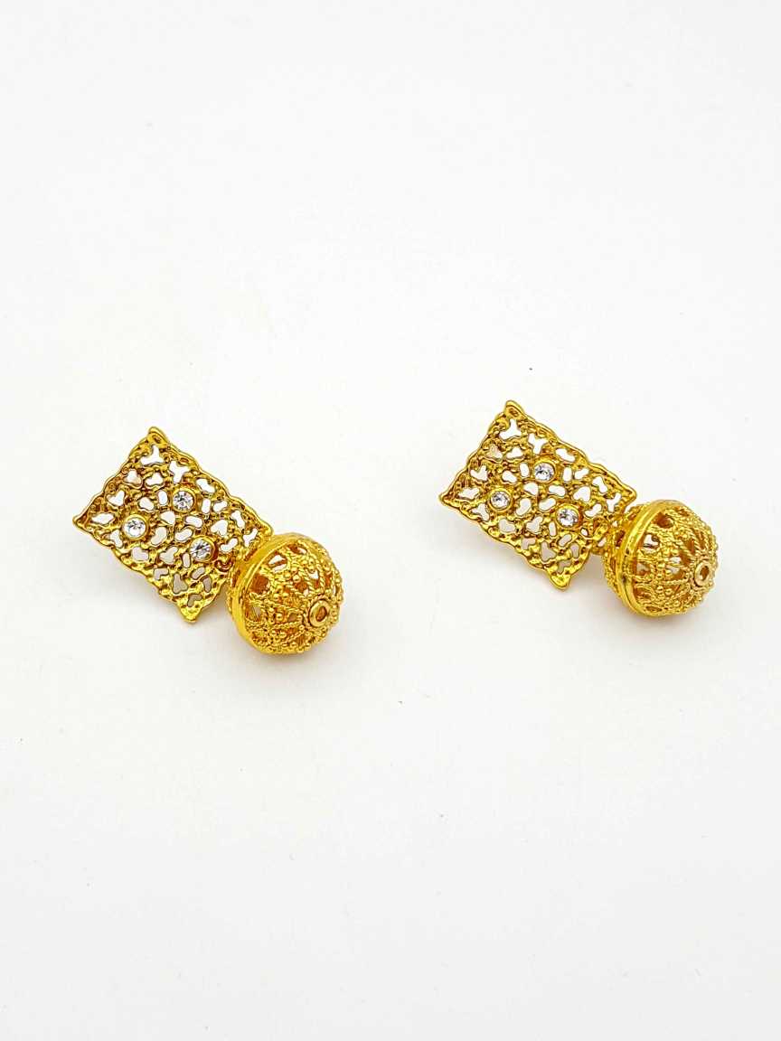 EARRING in CHECKERED POLKI Style | Design - 18681