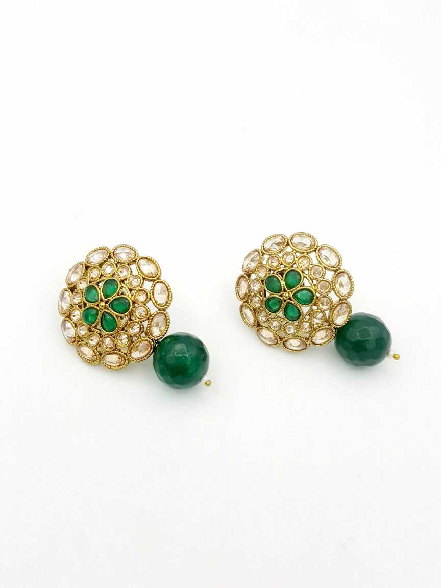 EARRING in CHECKERED POLKI Style | Design - 18735