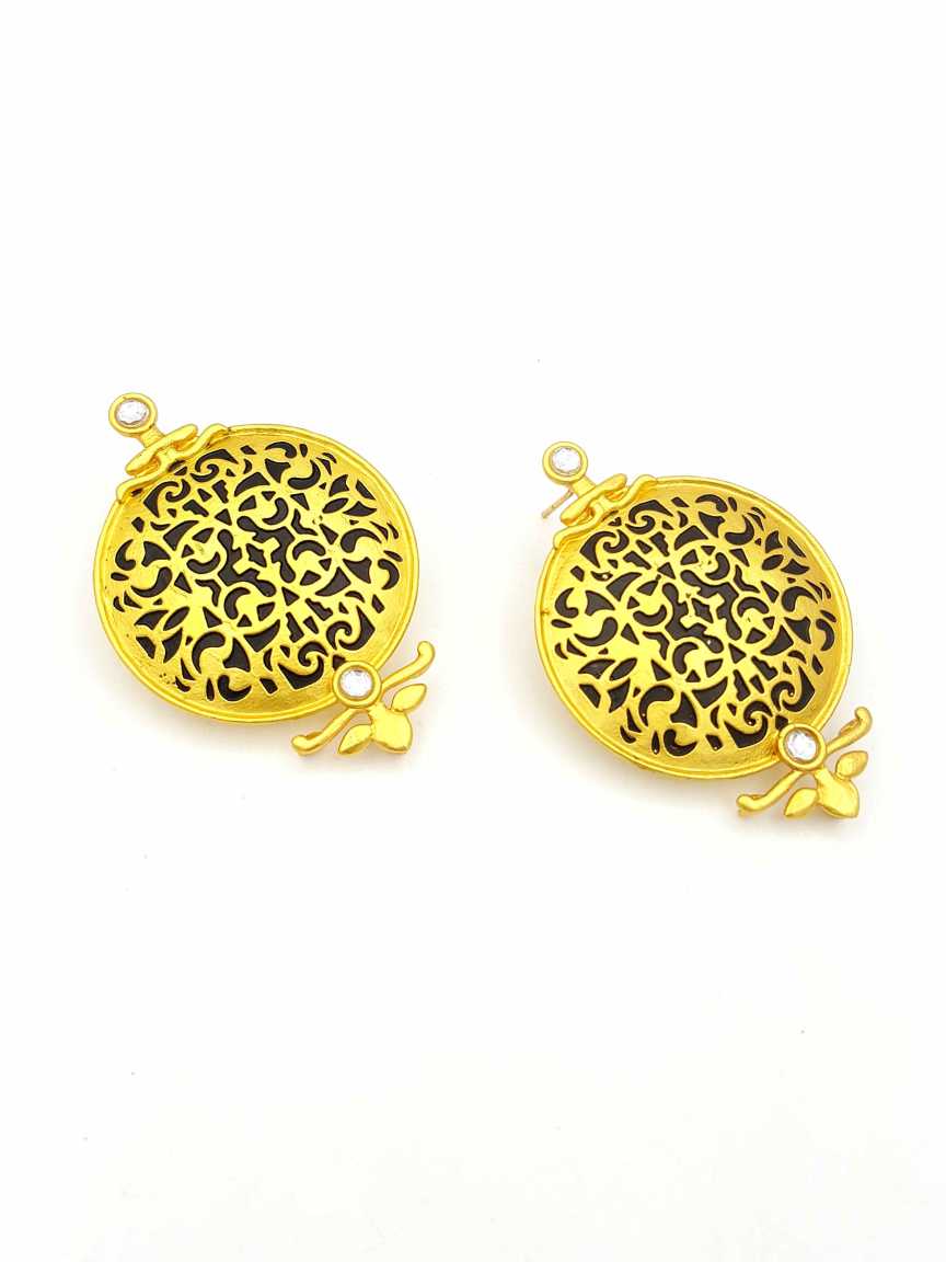 checkered_polki-earring-ERCK18832BKGT