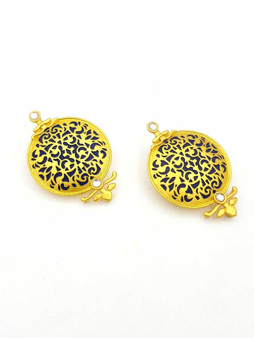 checkered_polki-earring-ERCK18832BLGT