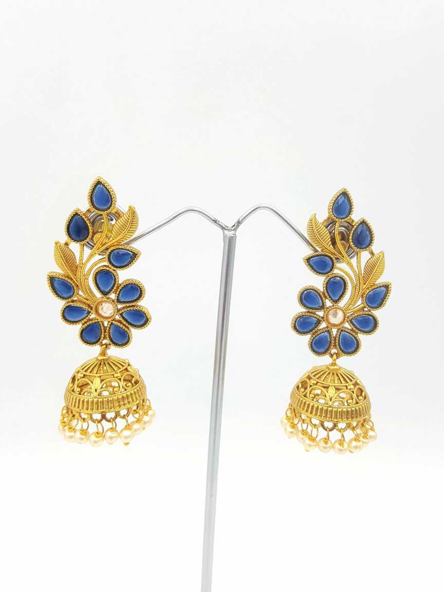 checkered_polki-earring-ERCK18970BLHG