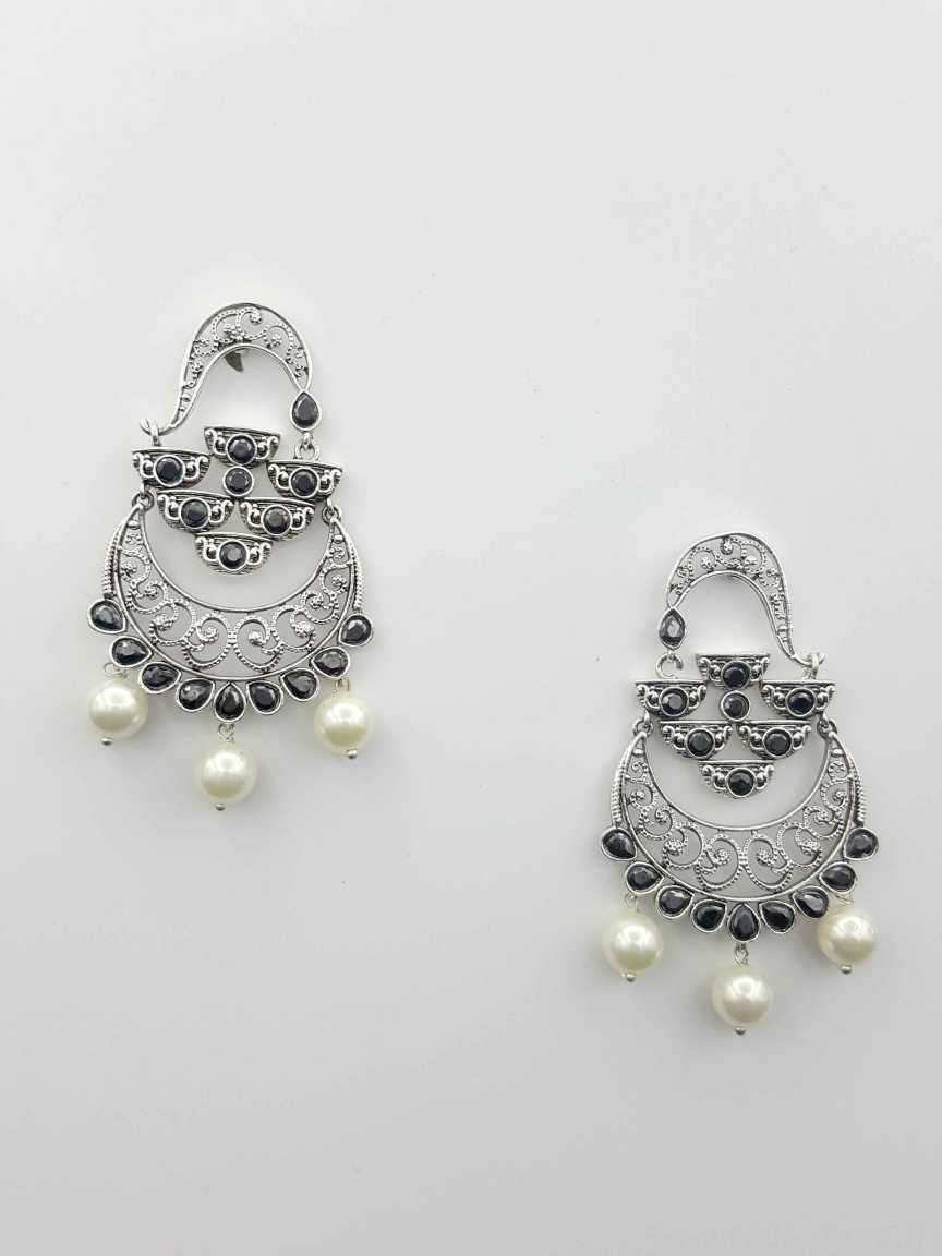 EARRING in CHECKERED POLKI Style | Design - 19208