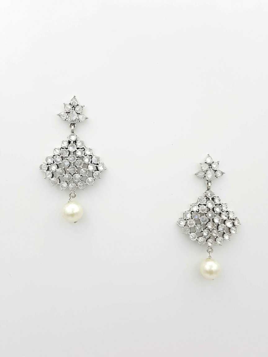 EARRING in CHECKERED POLKI Style | Design - 19233