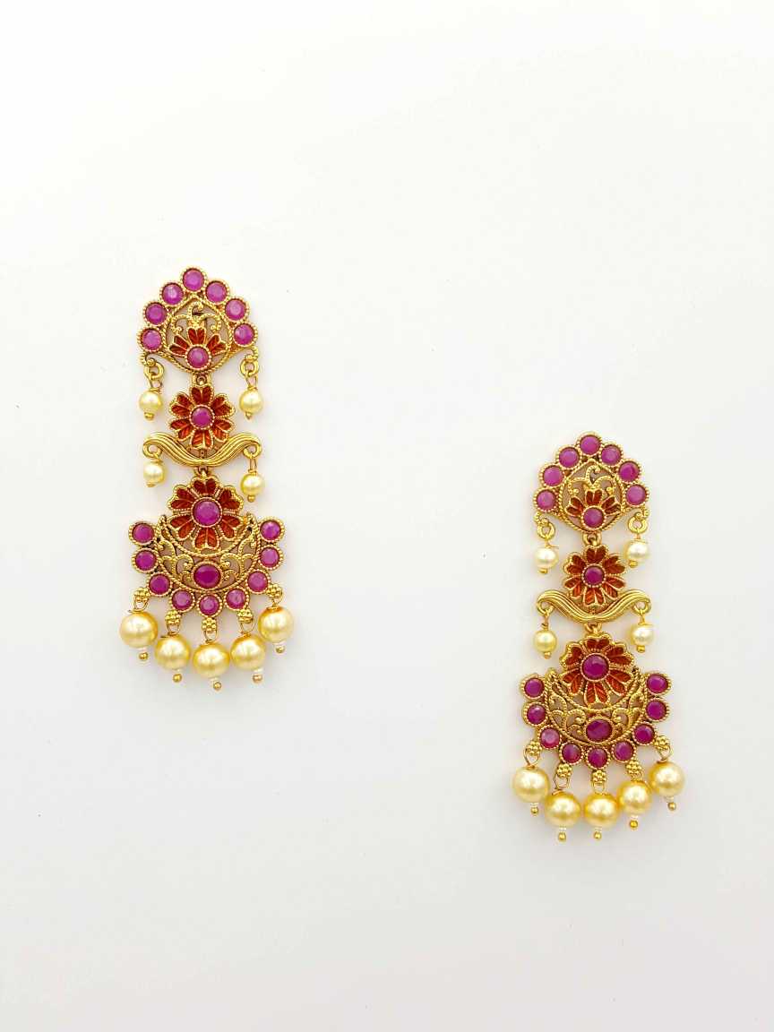 checkered_polki-earring-ERCK19276RBBWHG