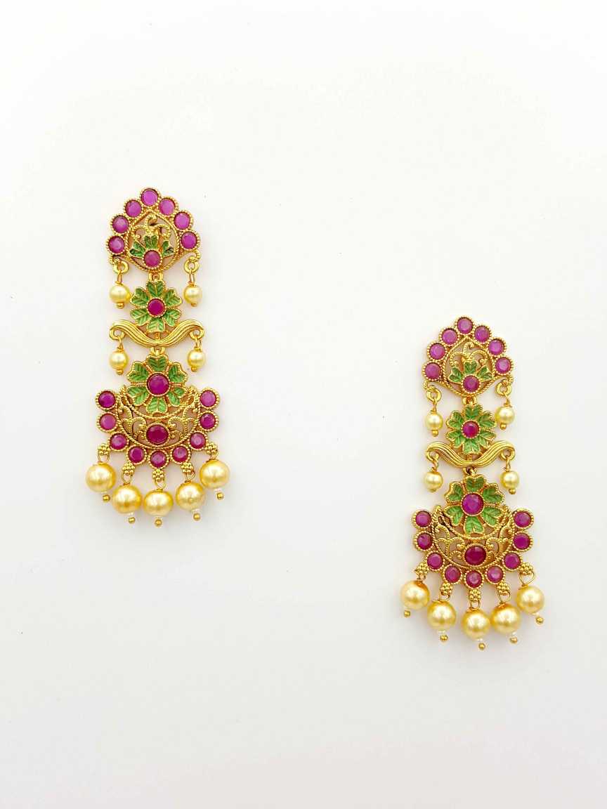 checkered_polki-earring-ERCK19276RBGMHG
