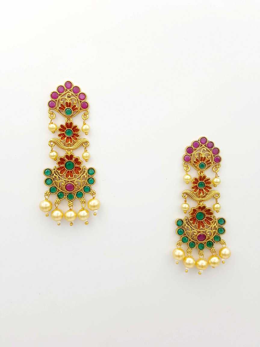 checkered_polki-earring-ERCK19276REBWHG