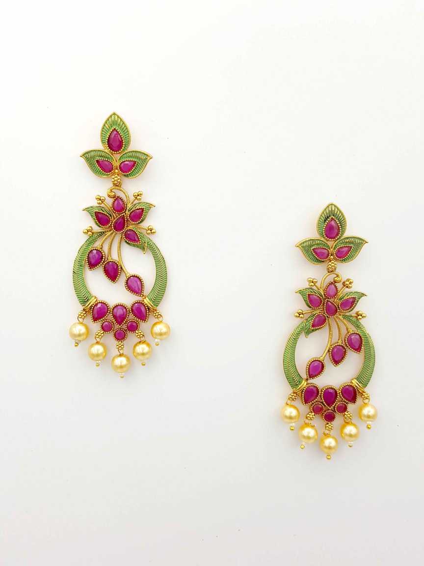 checkered_polki-earring-ERCK19300RBGMHG