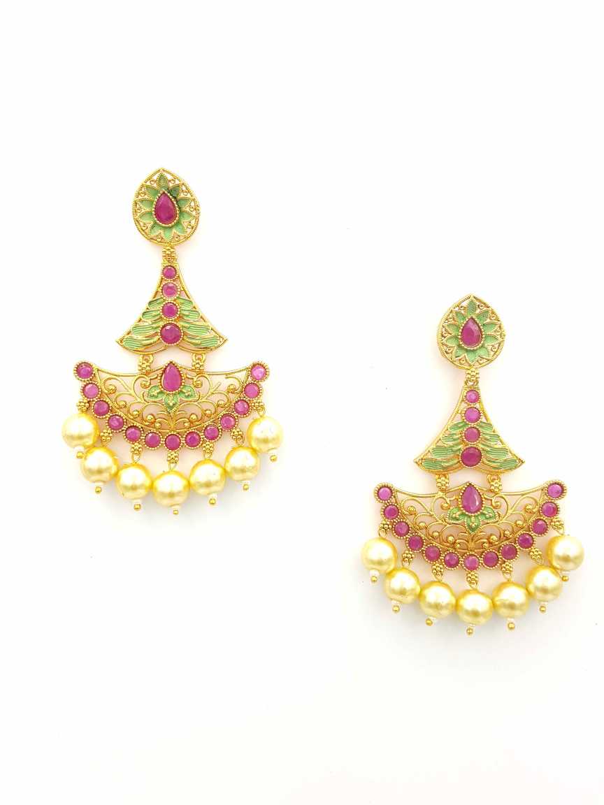 checkered_polki-earring-ERCK19359GMRBHG