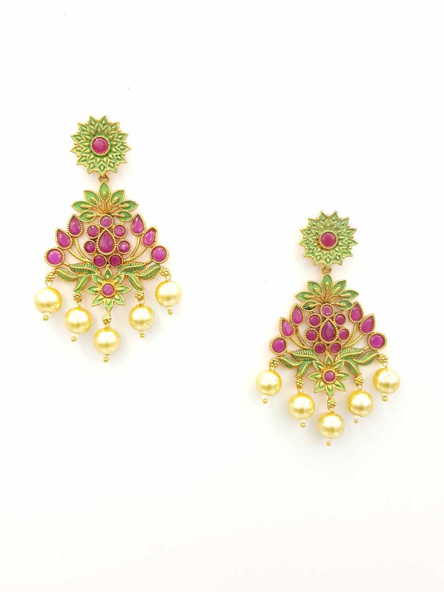 checkered_polki-earring-ERCK19360GMRBHG