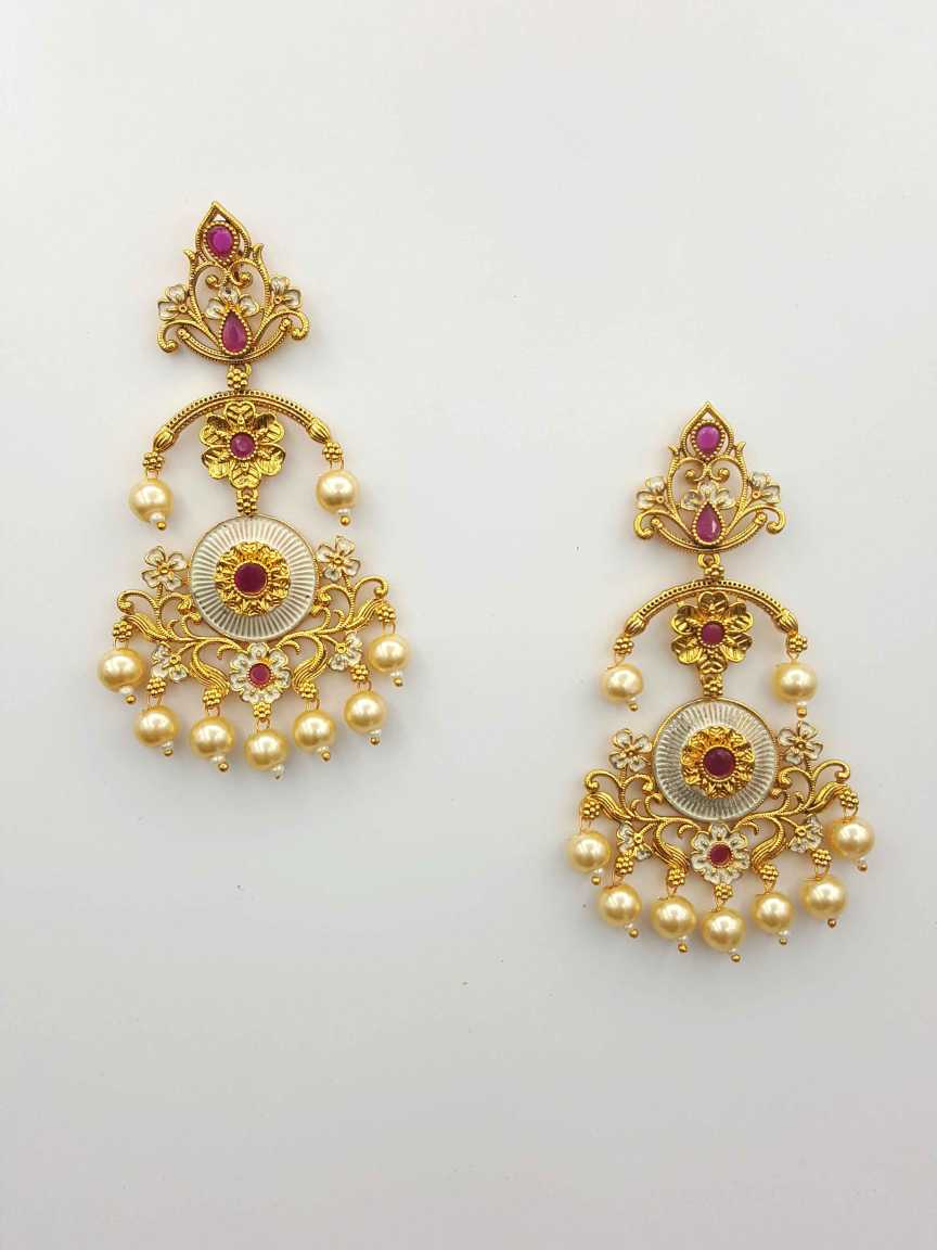 checkered_polki-earring-ERCK19705WHHG