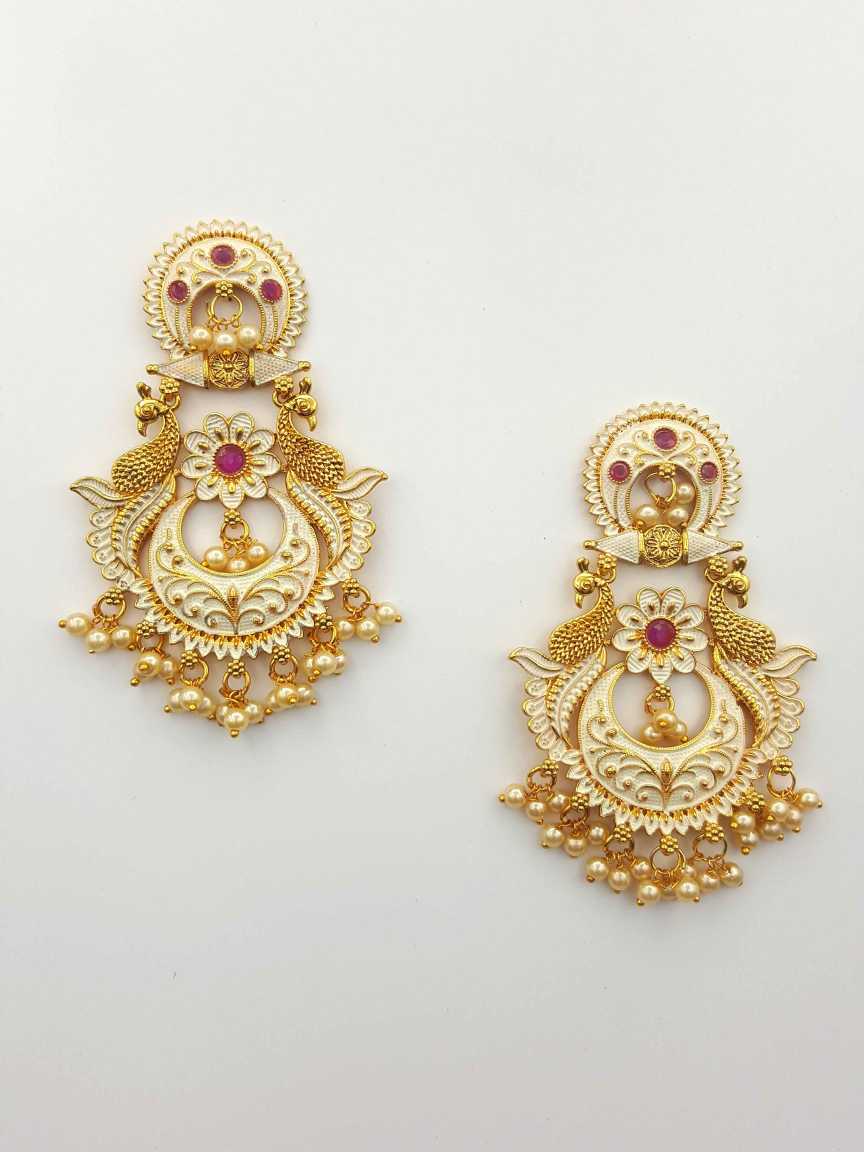 checkered_polki-earring-ERCK19706WHHG