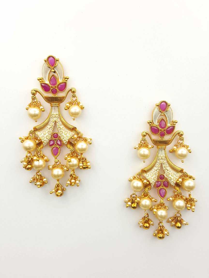 checkered_polki-earring-ERCK19742WHHG