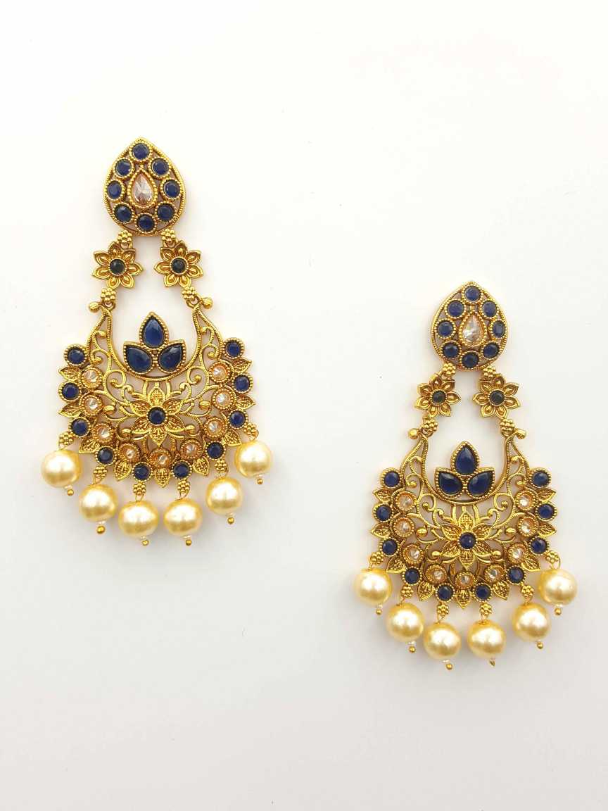 checkered_polki-earring-ERCK19751BLHG