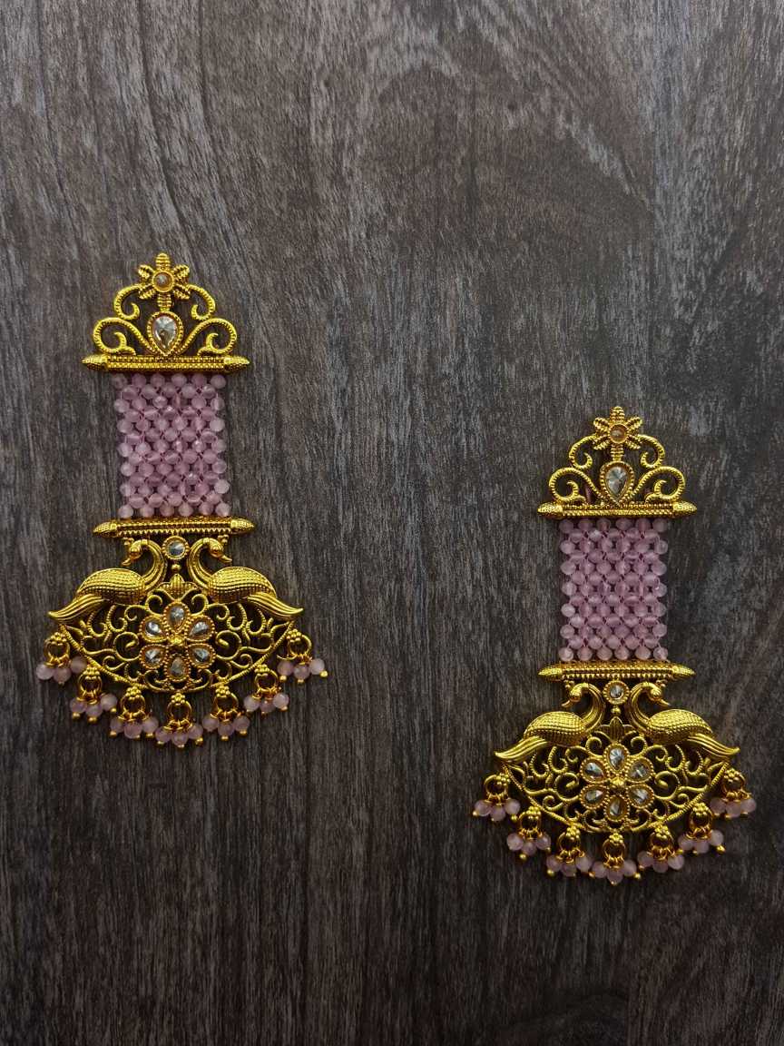 checkered_polki-earring-ERCK20422PKHG
