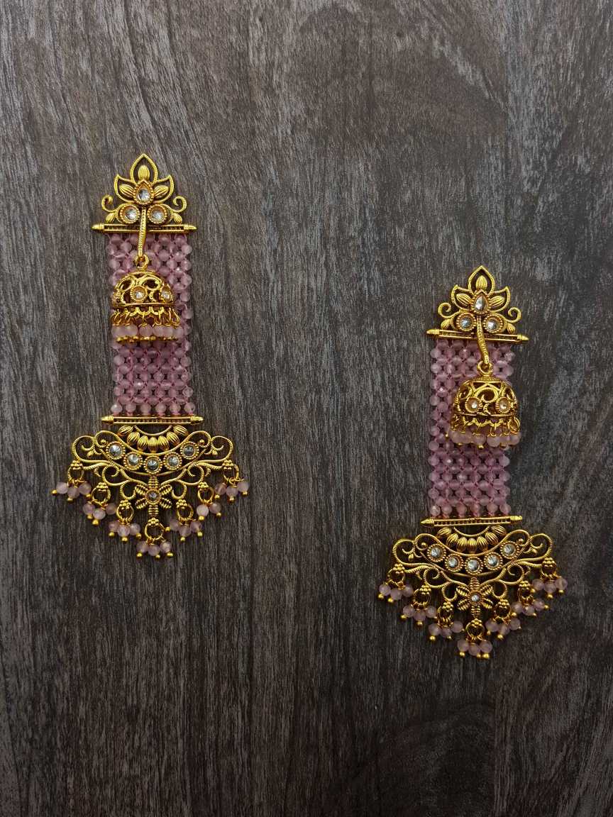 checkered_polki-earring-ERCK20452PKHG