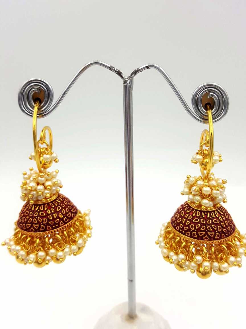 checkered_polki-earring-ERCK20887MRHG