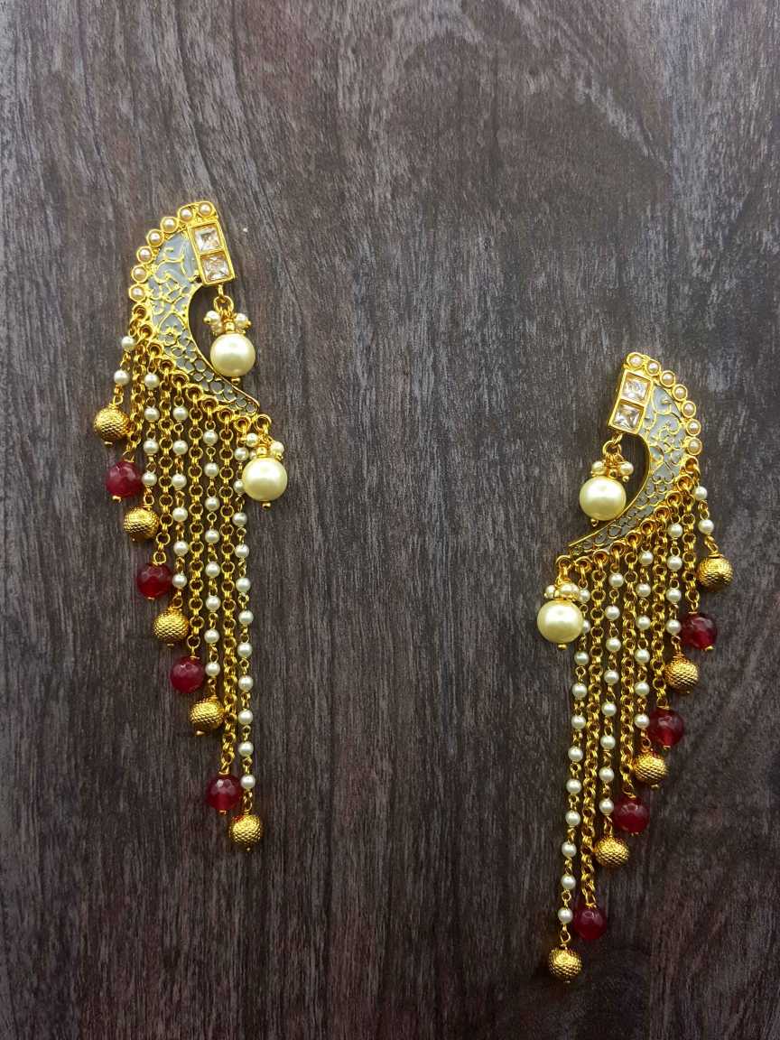 checkered_polki-earring-ERCK20888GYRBHG