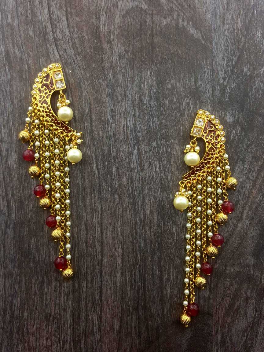 checkered_polki-earring-ERCK20888MRHG