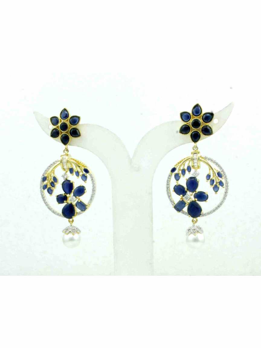 EARRING in CZ AD AMERICAN DIAMOND Style | Design - 11902