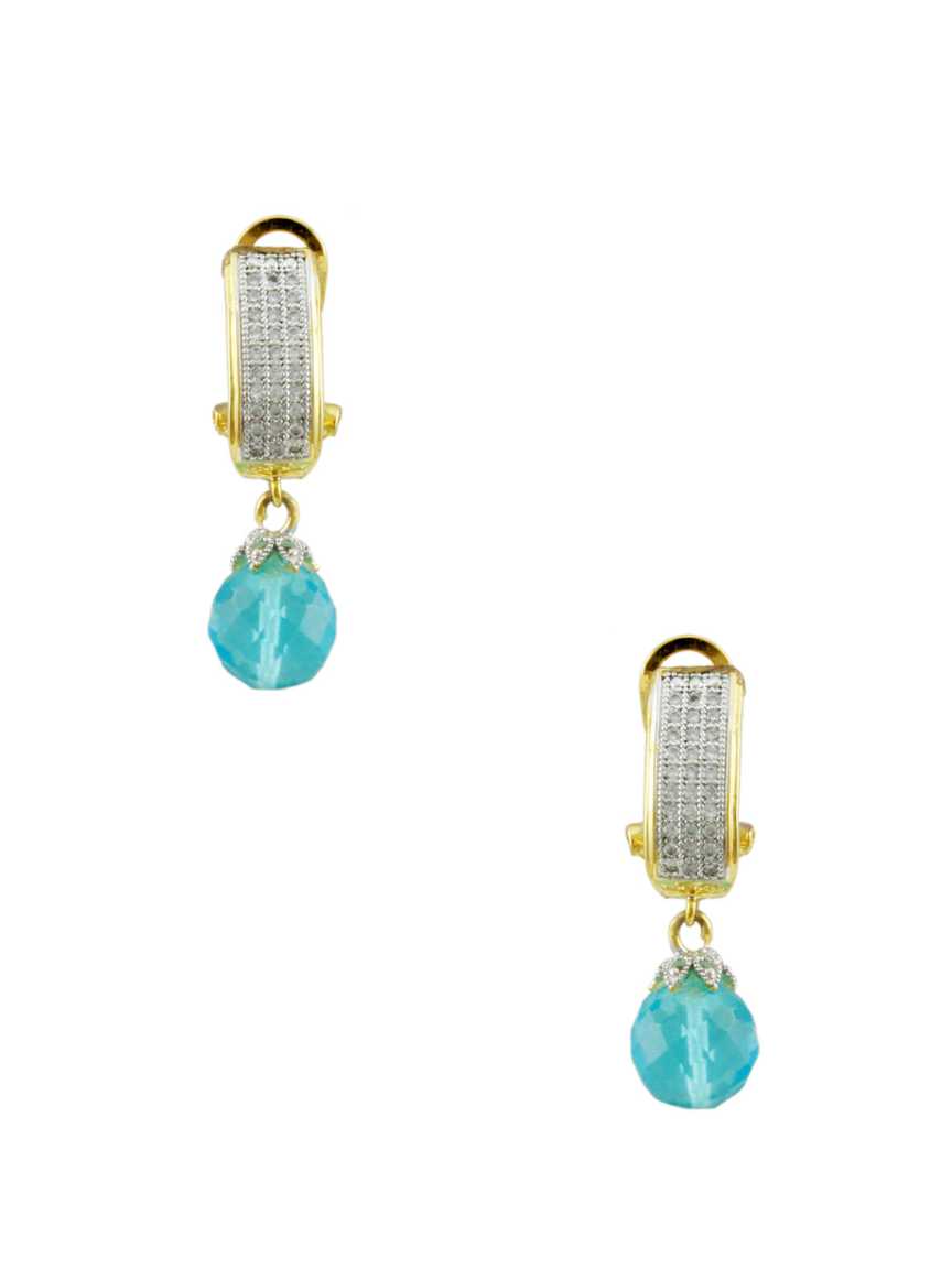 EARRING in CZ AD AMERICAN DIAMOND Style | Design - 12891