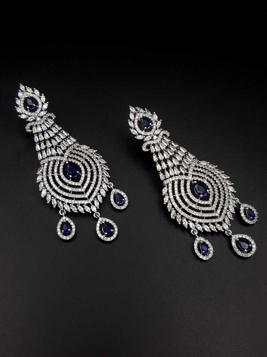 EARRING in CZ AD AMERICAN DIAMOND Style | Design - 18625