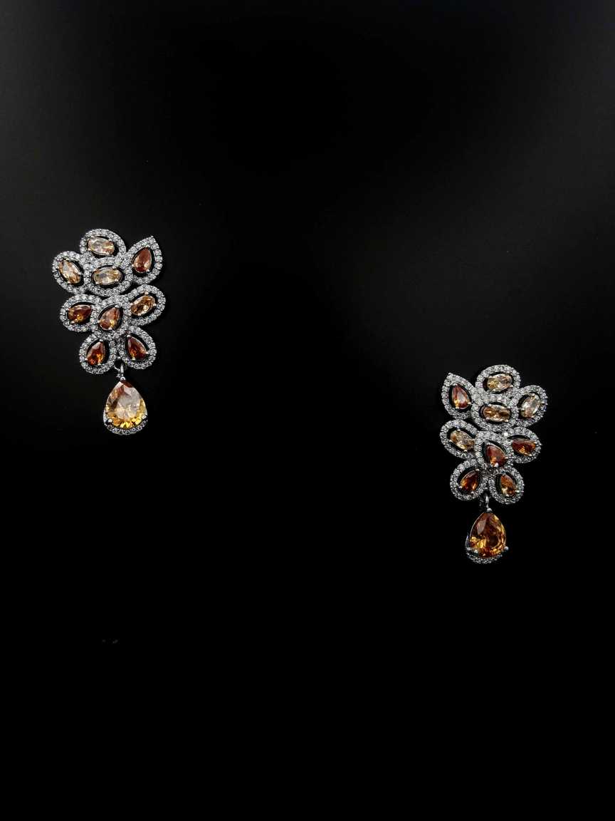 EARRING in CZ AD AMERICAN DIAMOND Style | Design - 19366