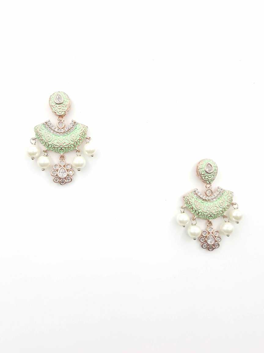 EARRING in CZ AD AMERICAN DIAMOND Style | Design - 19514
