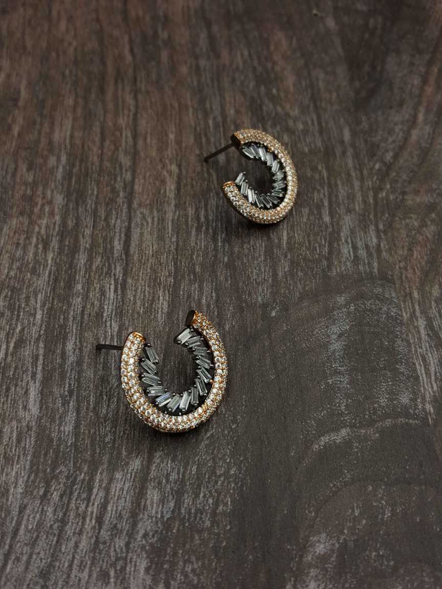 EARRING in CZ AD AMERICAN DIAMOND Style | Design - 20391