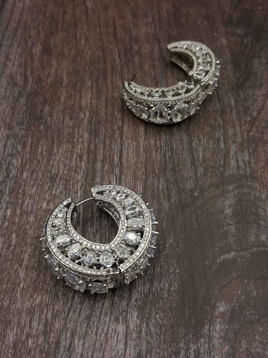 EARRING in CZ AD AMERICAN DIAMOND Style | Design - 20393