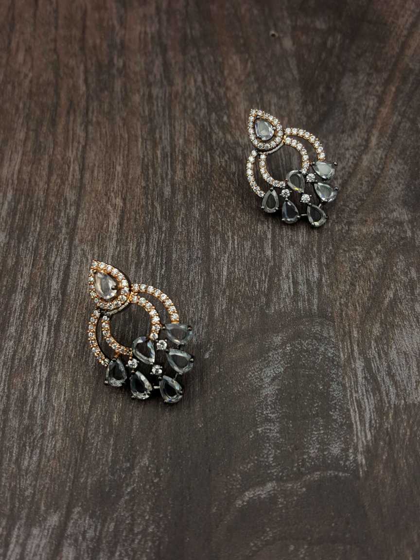 EARRING in CZ AD AMERICAN DIAMOND Style | Design - 20394
