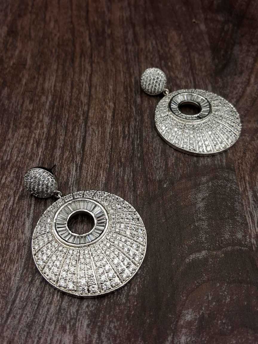 EARRING in CZ AD AMERICAN DIAMOND Style | Design - 20401