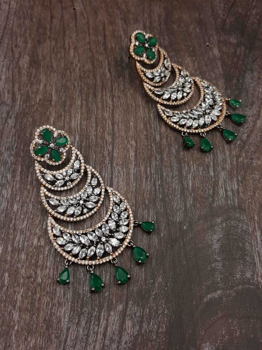 EARRING in CZ AD AMERICAN DIAMOND Style | Design - 20412