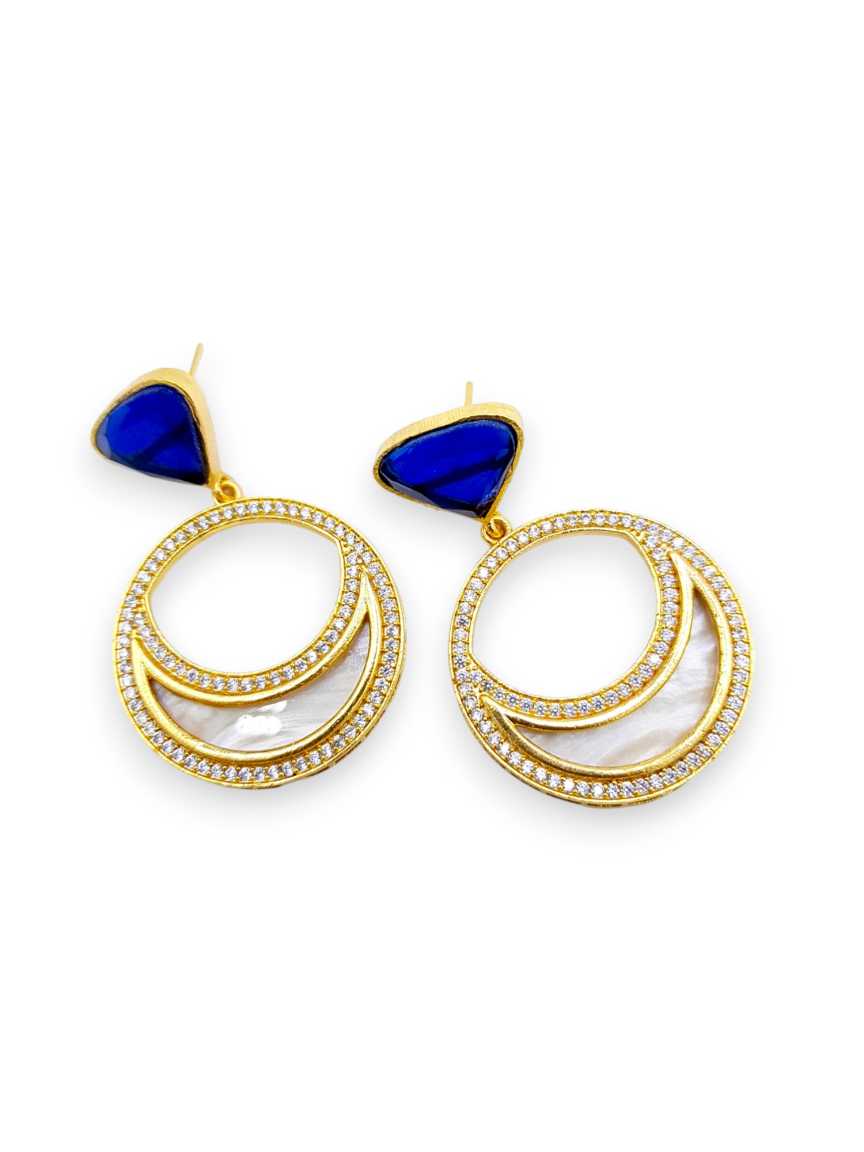 EARRING in CZ AD AMERICAN DIAMOND Style | Design - 21582