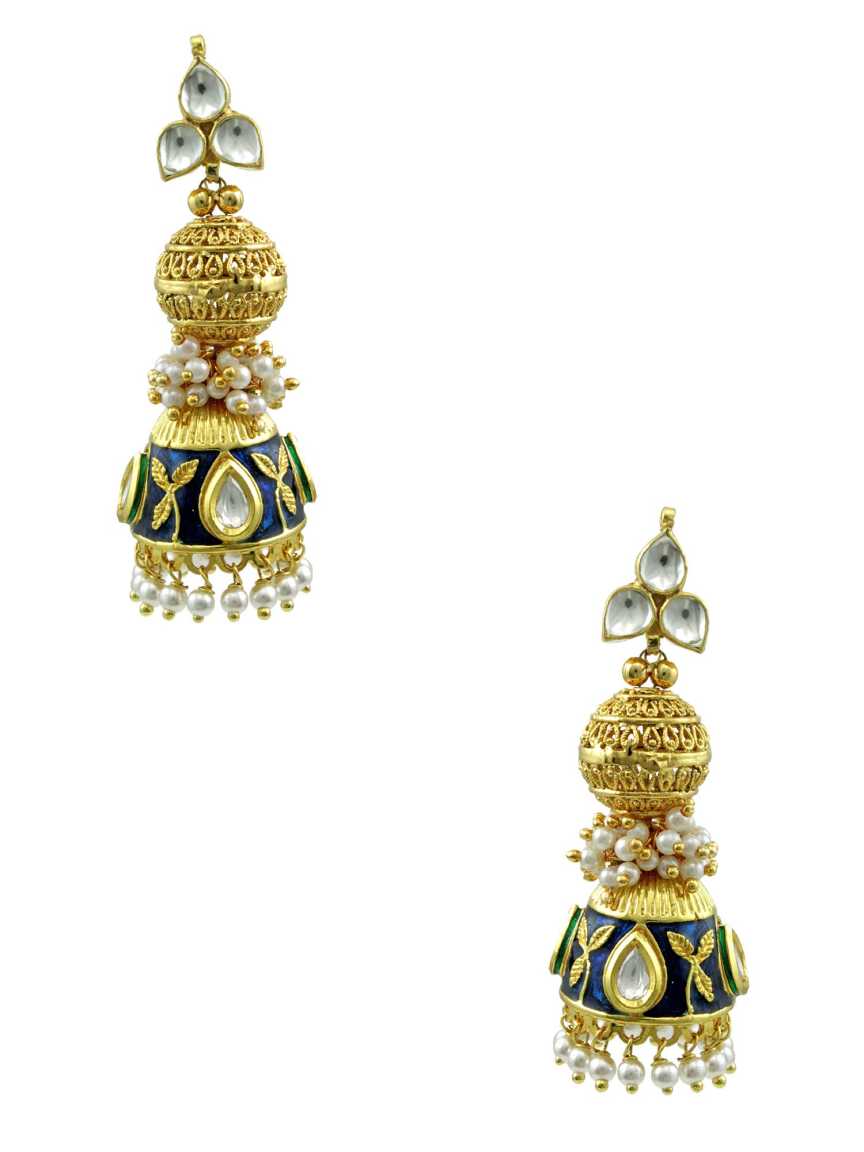 kundan-earring-ERKU11086BLHG